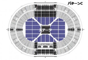大阪城ホール アリーナ構成 パターンC
