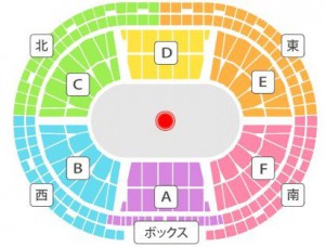 アリーナ・スタンドのブロック