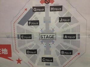 センターステージ座席表